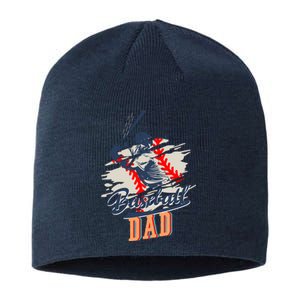 Baseball Dad Fathers Day Sustainable Beanie