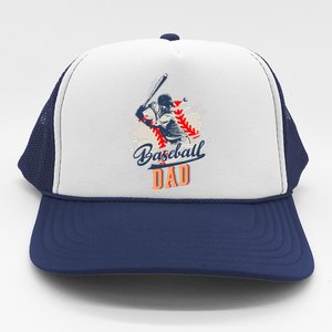 Baseball Dad Fathers Day Trucker Hat