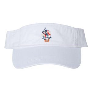 Baseball Dad Fathers Day Valucap Bio-Washed Visor