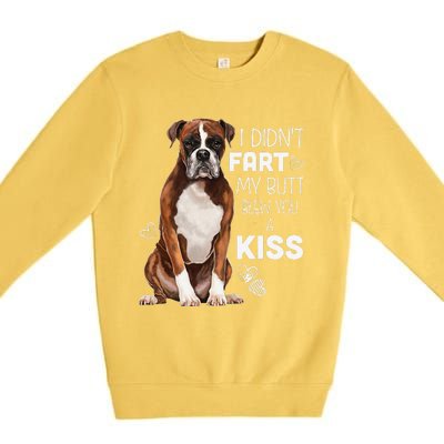 Boxer Dog, Funny Boxer Dog Gifts Premium Crewneck Sweatshirt