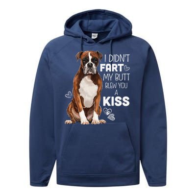 Boxer Dog, Funny Boxer Dog Gifts Performance Fleece Hoodie