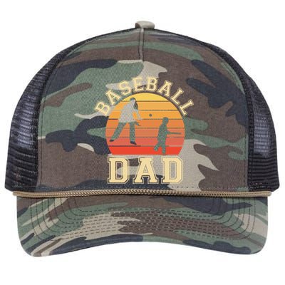 Baseball Dad Father Son Proud Daddy Papa Grandpa Sports Gift Retro Rope Trucker Hat Cap