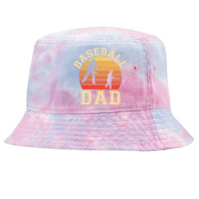 Baseball Dad Father Son Proud Daddy Papa Grandpa Sports Gift Tie-Dyed Bucket Hat