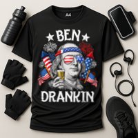 Ben Drankin Funny 4th Of July Shirts Fireworks Patriotic Cooling Performance Crew T-Shirt
