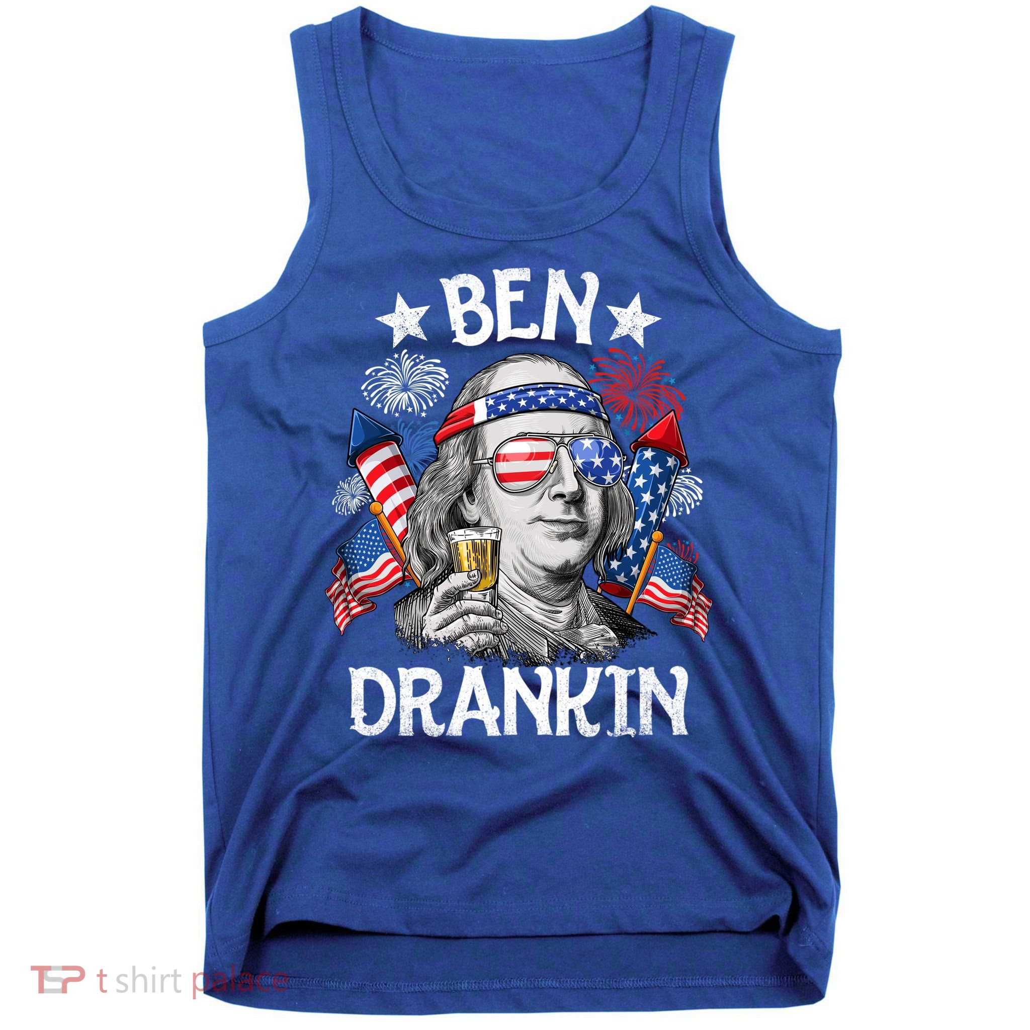 Ben Drankin Funny 4th Of July Shirts Fireworks Patriotic Tank Top