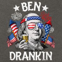 Ben Drankin Funny 4th Of July Shirts Fireworks Patriotic Cotton Canvas Backpack
