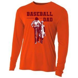 Baseball Design For Baseball Player And Baseball Daddy Dad Gift Cooling Performance Long Sleeve Crew