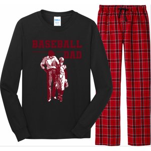 Baseball Design For Baseball Player And Baseball Daddy Dad Gift Long Sleeve Pajama Set