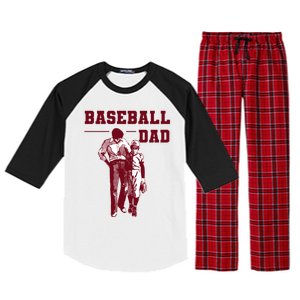 Baseball Design For Baseball Player And Baseball Daddy Dad Gift Raglan Sleeve Pajama Set