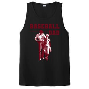 Baseball Design For Baseball Player And Baseball Daddy Dad Gift PosiCharge Competitor Tank