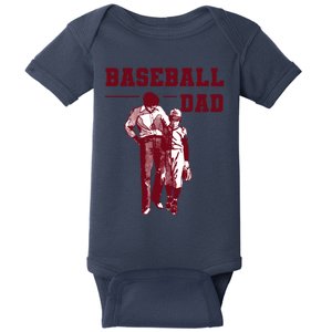 Baseball Design For Baseball Player And Baseball Daddy Dad Gift Baby Bodysuit