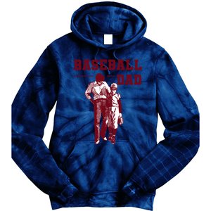 Baseball Design For Baseball Player And Baseball Daddy Dad Gift Tie Dye Hoodie