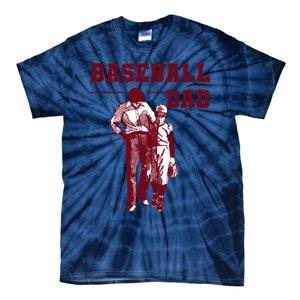 Baseball Design For Baseball Player And Baseball Daddy Dad Gift Tie-Dye T-Shirt