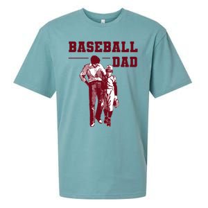 Baseball Design For Baseball Player And Baseball Daddy Dad Gift Sueded Cloud Jersey T-Shirt