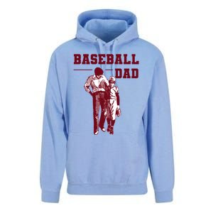 Baseball Design For Baseball Player And Baseball Daddy Dad Gift Unisex Surf Hoodie