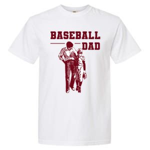 Baseball Design For Baseball Player And Baseball Daddy Dad Gift Garment-Dyed Heavyweight T-Shirt