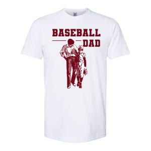 Baseball Design For Baseball Player And Baseball Daddy Dad Gift Softstyle CVC T-Shirt