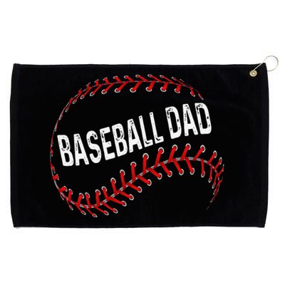 Baseball Dad Fathers Day For Daddy Papa Father Grommeted Golf Towel