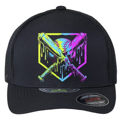 Baseball Drip For Bo.y.s Ice Cream Drip Yout.h Boy.s Baseball Flexfit Unipanel Trucker Cap