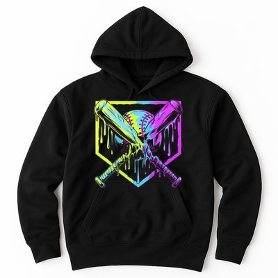 Baseball Drip For Bo.y.s Ice Cream Drip Yout.h Boy.s Baseball Hoodie