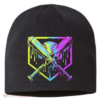 Baseball Drip For Bo.y.s Ice Cream Drip Yout.h Boy.s Baseball Sustainable Beanie
