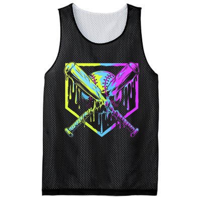 Baseball Drip For Bo.y.s Ice Cream Drip Yout.h Boy.s Baseball Mesh Reversible Basketball Jersey Tank