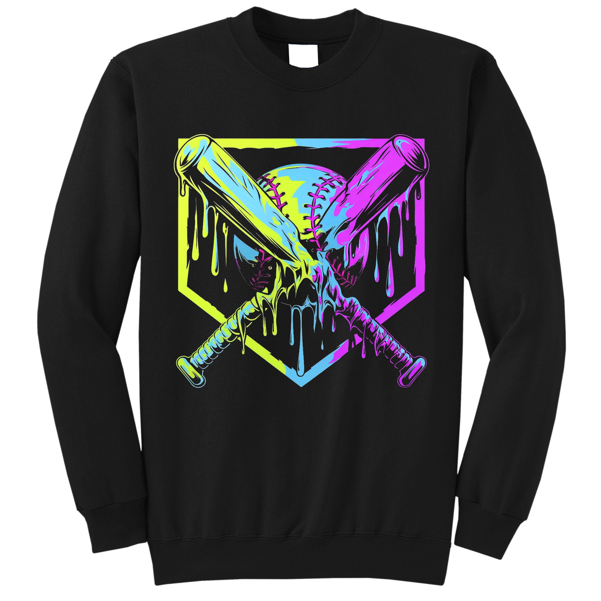 Baseball Drip For Bo.y.s Ice Cream Drip Yout.h Boy.s Baseball Tall Sweatshirt