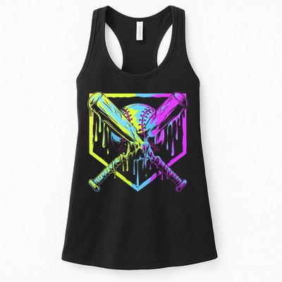 Baseball Drip For Bo.y.s Ice Cream Drip Yout.h Boy.s Baseball Womens Tank Top