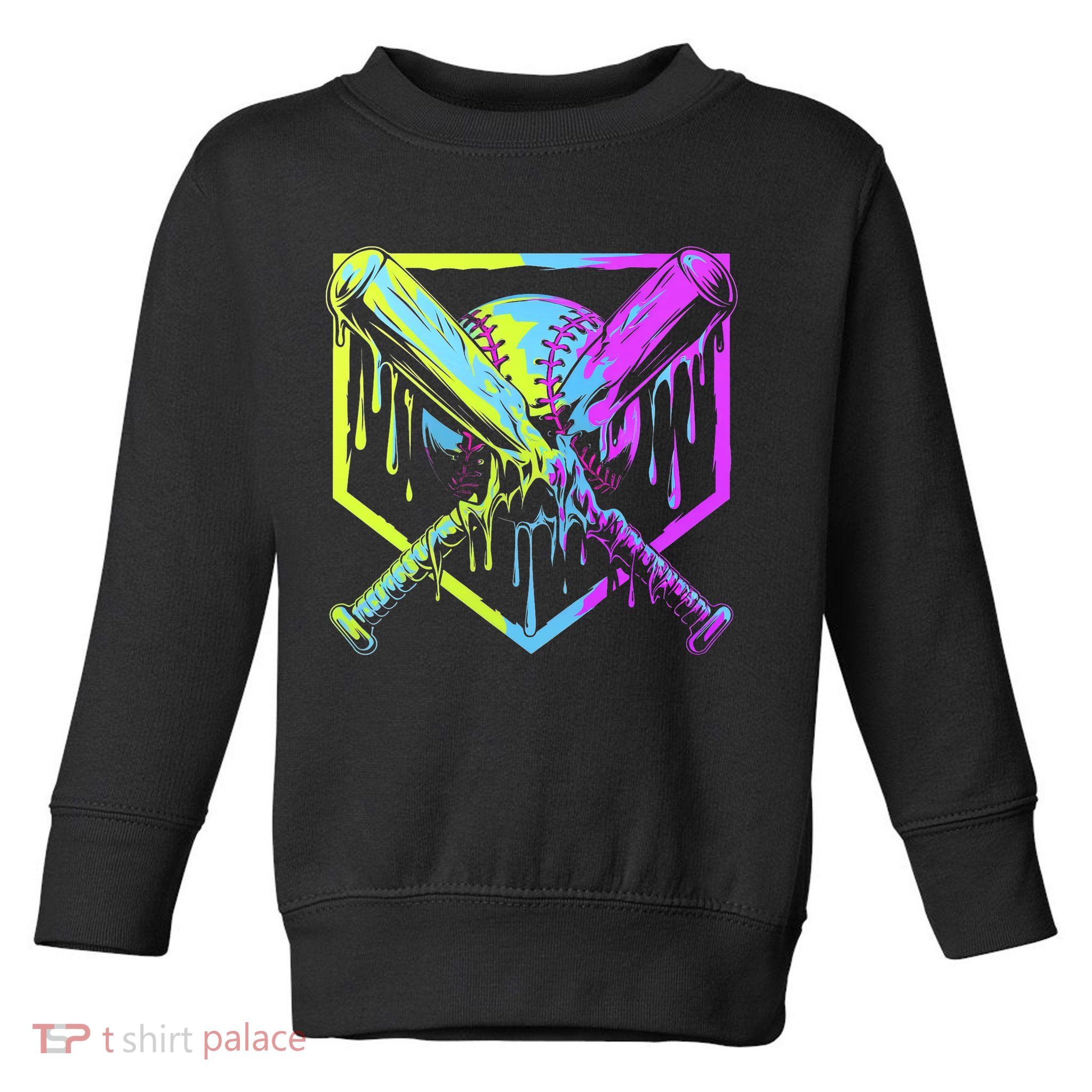 Baseball Drip For Bo.y.s Ice Cream Drip Yout.h Boy.s Baseball Toddler Sweatshirt