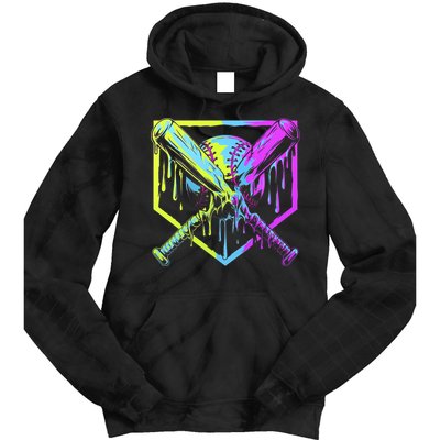 Baseball Drip For Bo.y.s Ice Cream Drip Yout.h Boy.s Baseball Tie Dye Hoodie