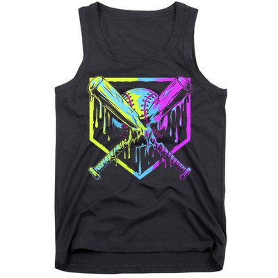 Baseball Drip For Bo.y.s Ice Cream Drip Yout.h Boy.s Baseball Tank Top