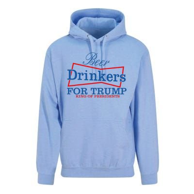 Beer Drinkers For Trump King Of Presidents Unisex Surf Hoodie