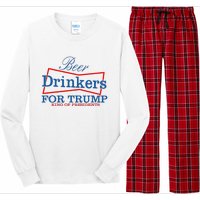 Beer Drinkers For Trump King Of Presidents Long Sleeve Pajama Set