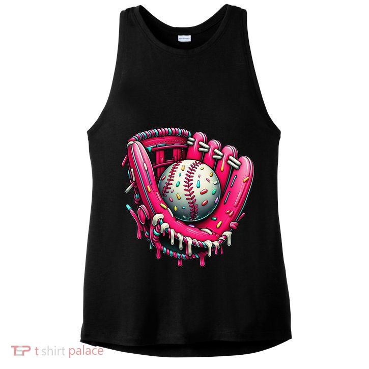 Baseball Drip For Ice Cream Drip Baseball Ladies PosiCharge Tri-Blend Wicking Tank