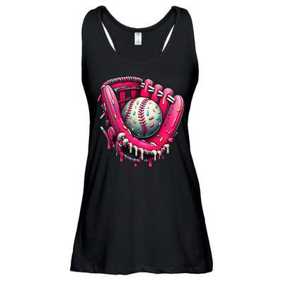Baseball Drip For Ice Cream Drip Baseball Ladies Essential Flowy Tank