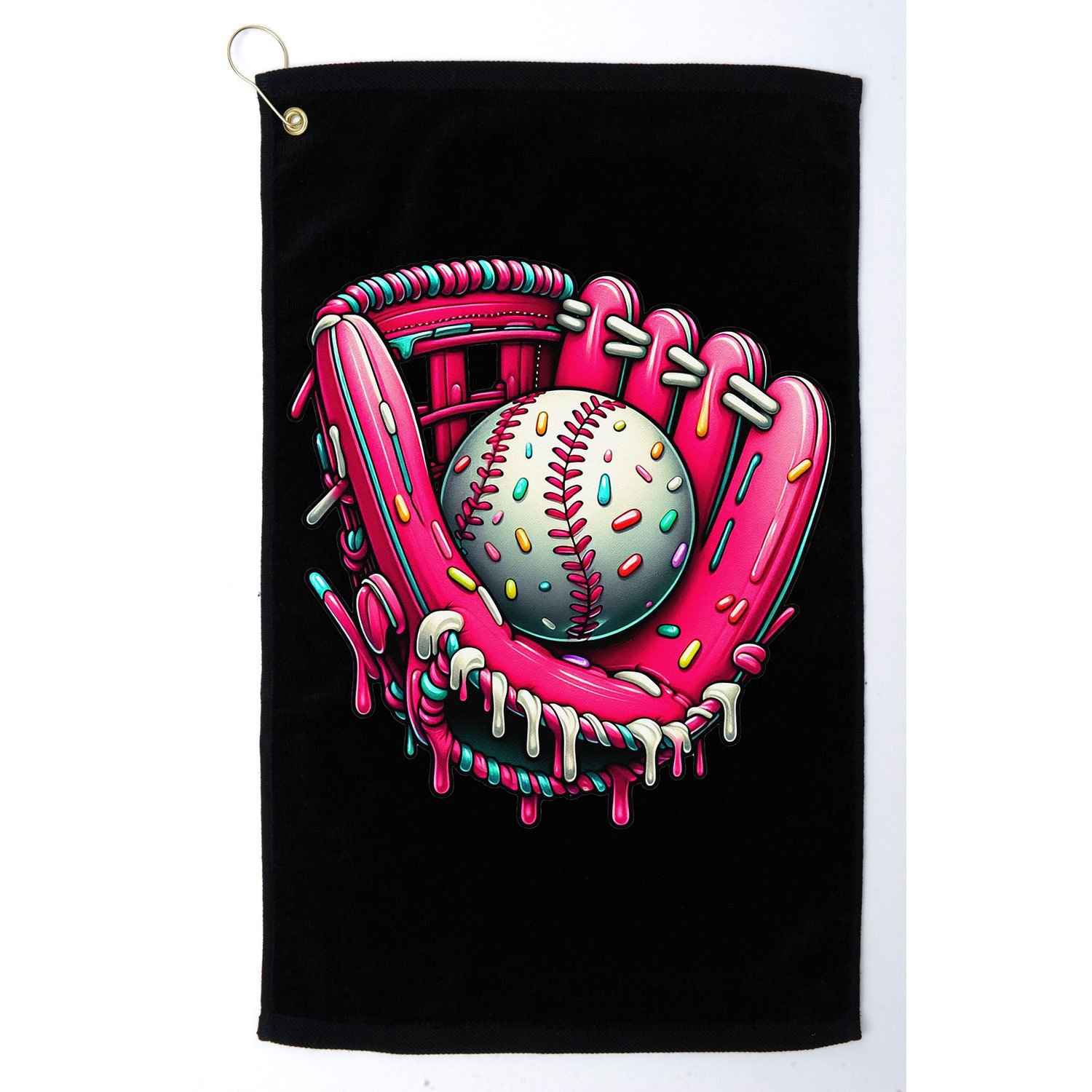 Baseball Drip For Ice Cream Drip Baseball Golf Towel