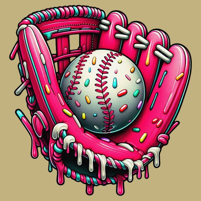 Baseball Drip For Ice Cream Drip Baseball Cooling Performance Crew T-Shirt