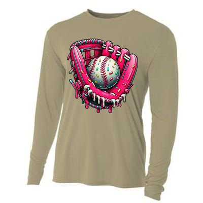 Baseball Drip For Ice Cream Drip Baseball Cooling Performance Long Sleeve Crew