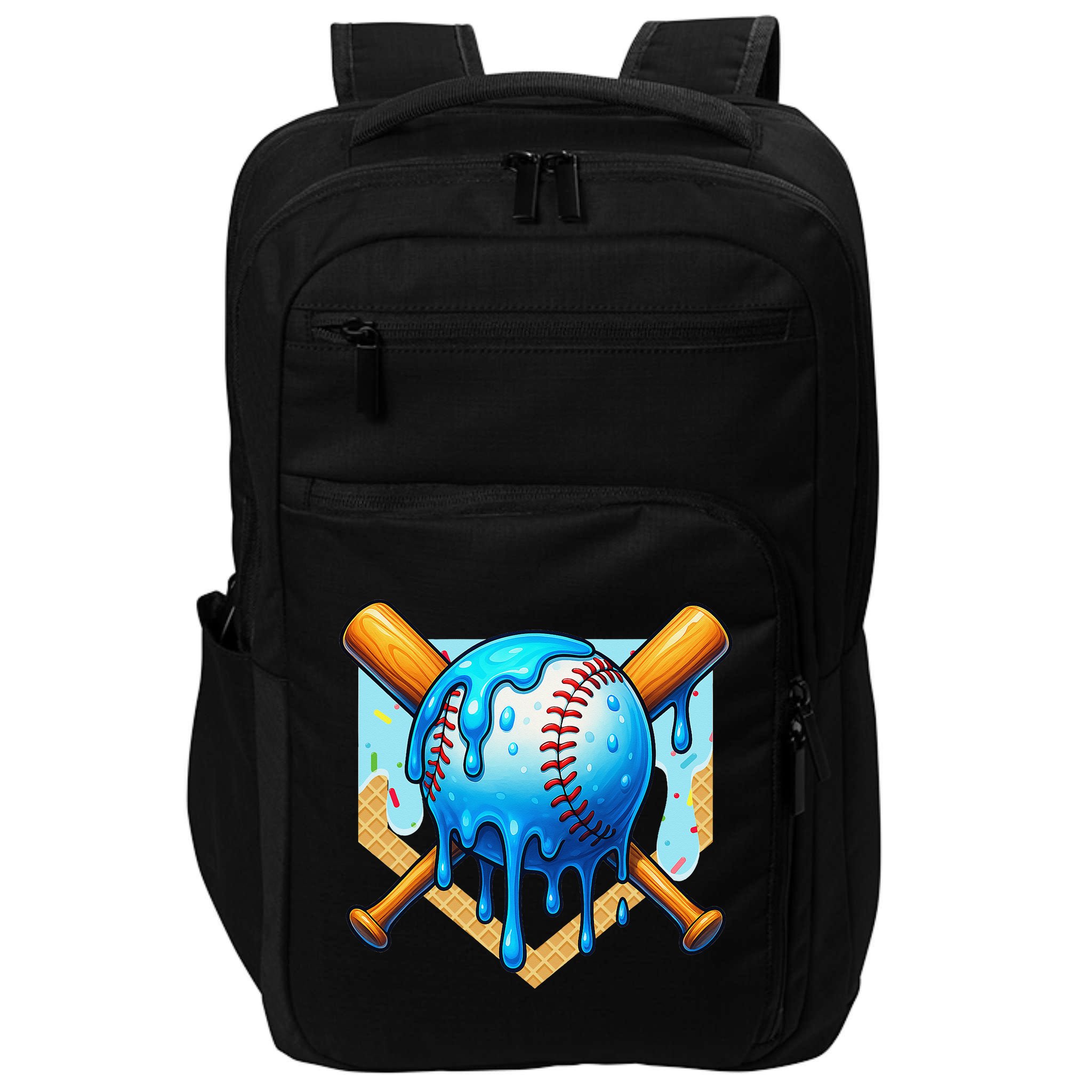 Baseball Drip For Ice Cream Drip Baseball Impact Tech Backpack