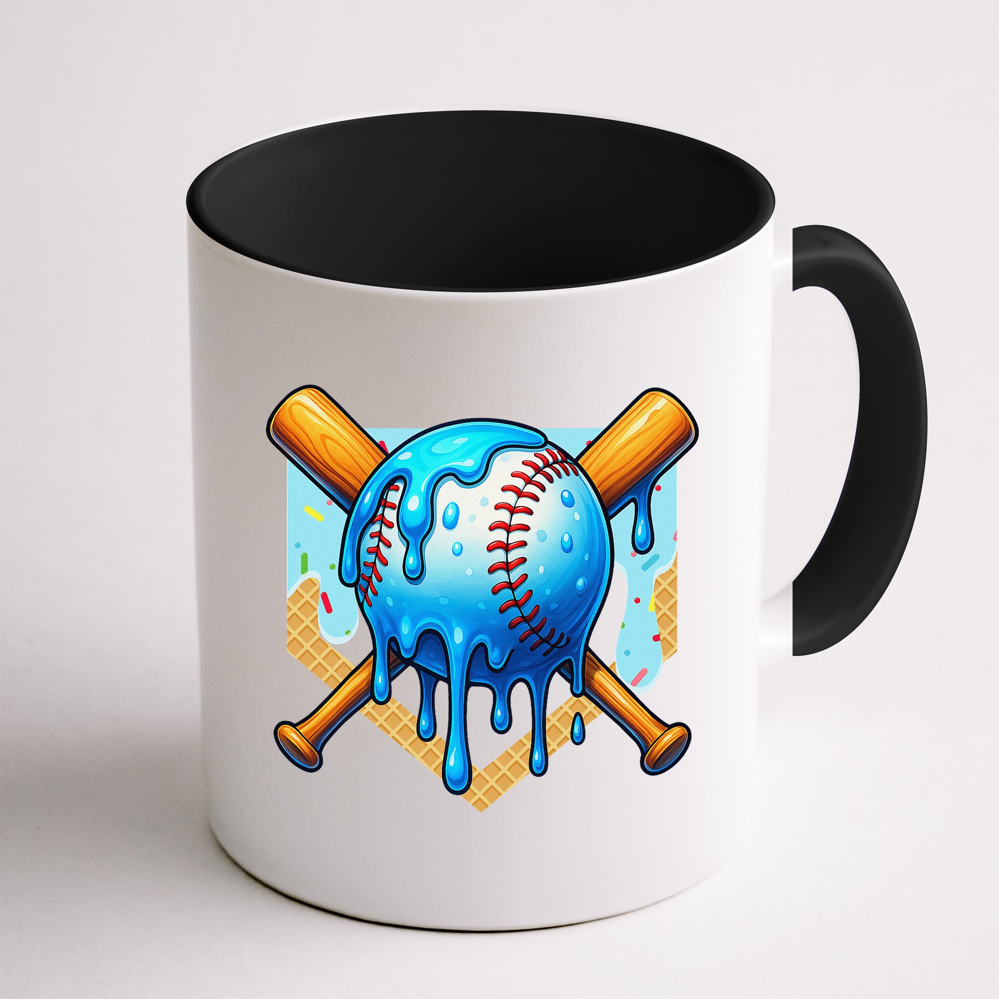 Baseball Drip For Ice Cream Drip Baseball Mug