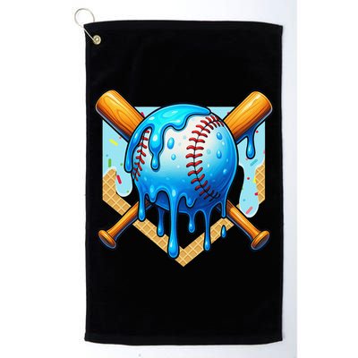 Baseball Drip For Ice Cream Drip Baseball Golf Towel