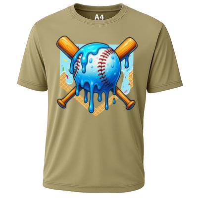 Baseball Drip For Ice Cream Drip Baseball Performance Shirt