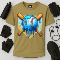 Baseball Drip For Ice Cream Drip Baseball Cooling Performance Crew T-Shirt