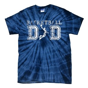 Basketball Dad Fathers Day Gift For Daddy Papa Father Tie-Dye T-Shirt