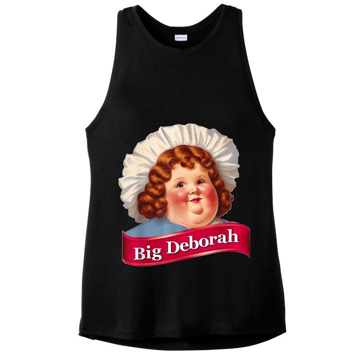 Big Deborah Features The Notsolittle Deborah Ladies PosiCharge Tri-Blend Wicking Tank