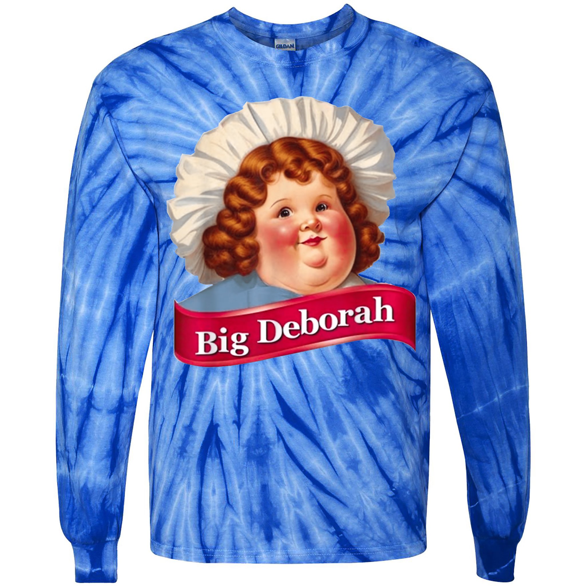 Big Deborah Features The Notsolittle Deborah Tie-Dye Long Sleeve Shirt