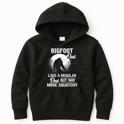 Bigfoot Dad Funny Sasquatch Bigfoot Fathers Day Kids Hoodie