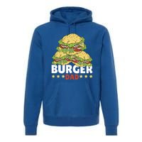 Burger Dad For Fast Food For Father's Day Gift Premium Hoodie