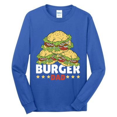 Burger Dad For Fast Food For Father's Day Gift Tall Long Sleeve T-Shirt