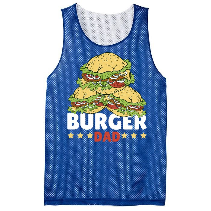 Burger Dad For Fast Food For Father's Day Gift Mesh Reversible Basketball Jersey Tank